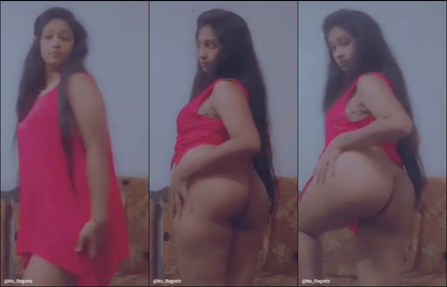 පස්ස පලල් කරලා පෙන්නනවා | Cute Girl Showing Her Backside