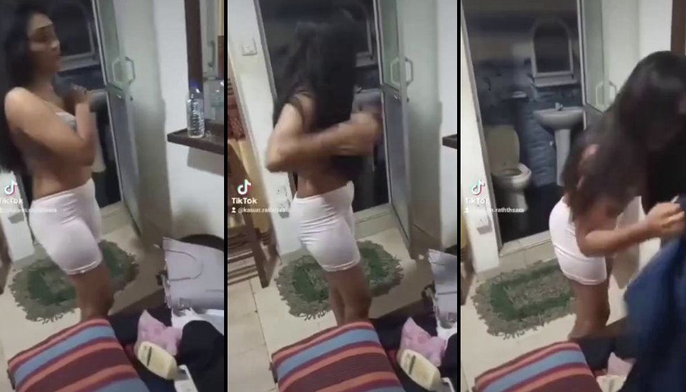 Boy Leaked His Girl Dressing Video On Tiktok With Voice – Sri Lankan Sex Video